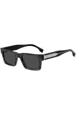 Patterned-acetate sunglasses with Double B monogram