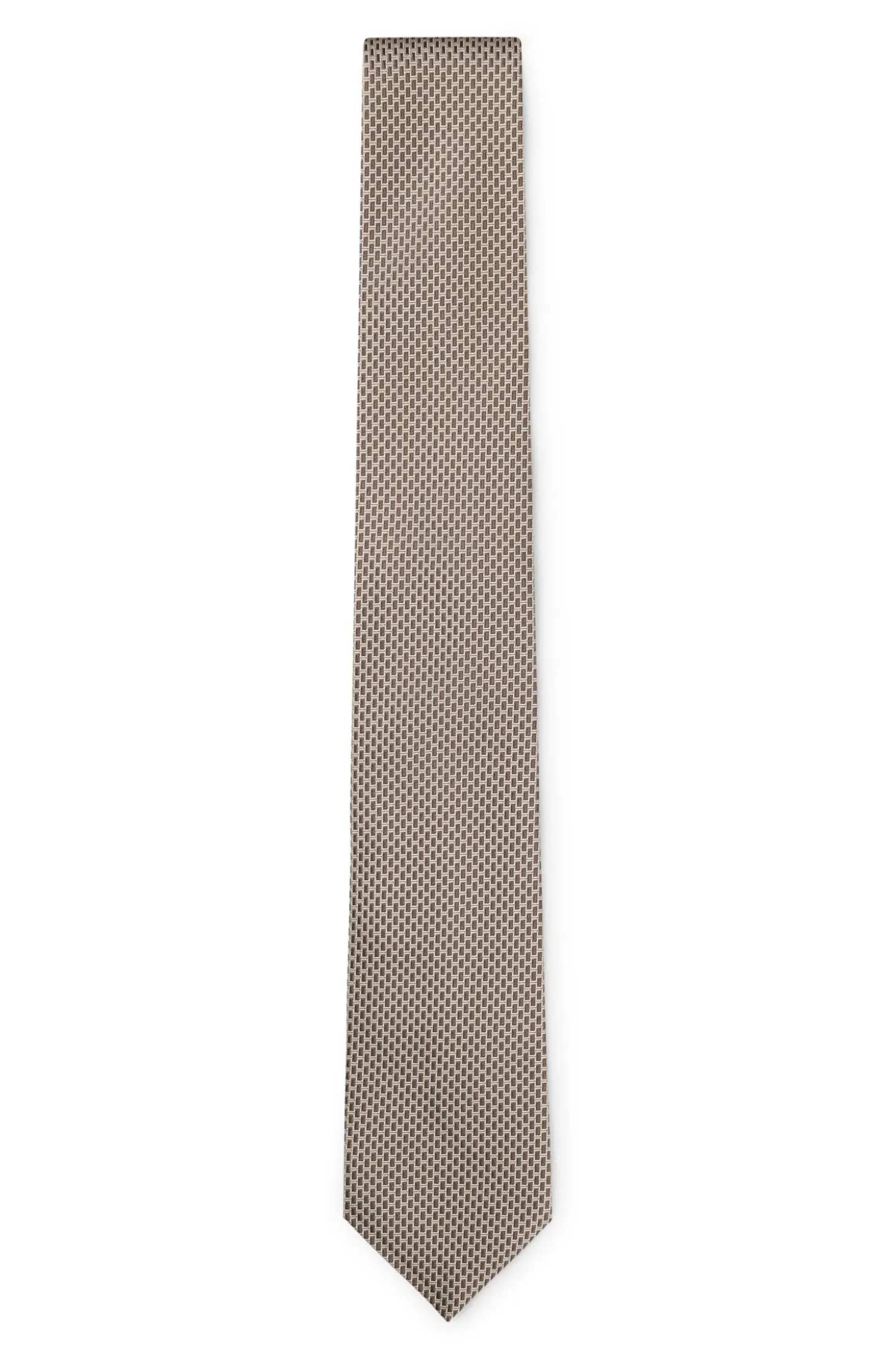 Patterned tie in Italian-made silk
