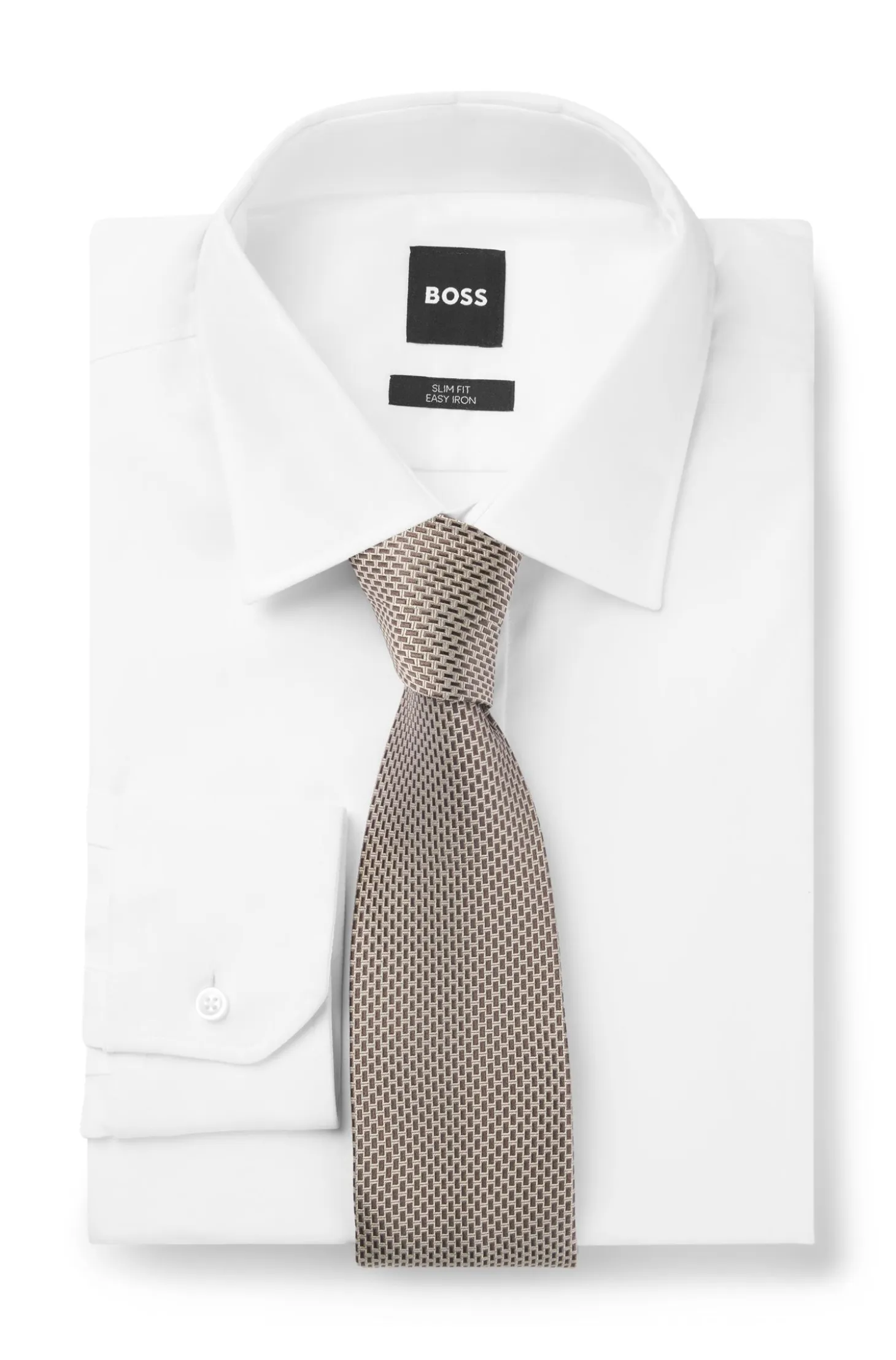Patterned tie in Italian-made silk