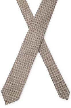 Patterned tie in Italian-made silk