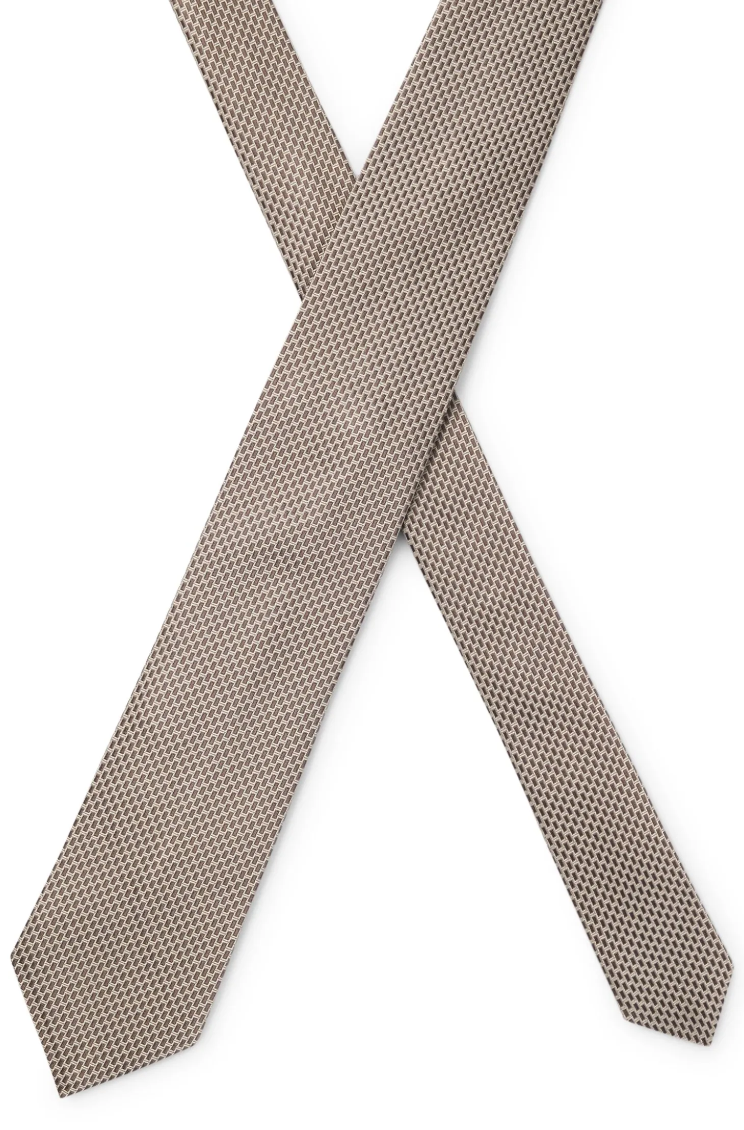 Patterned tie in Italian-made silk