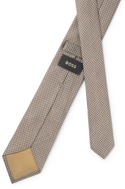 Patterned tie in Italian-made silk