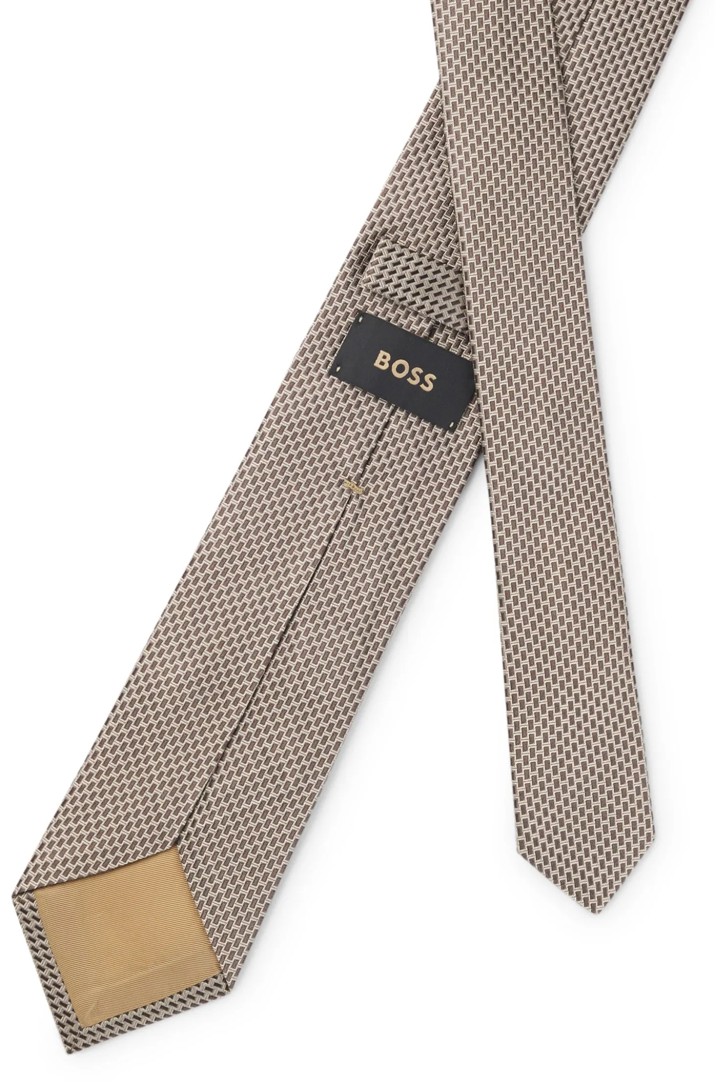 Patterned tie in Italian-made silk