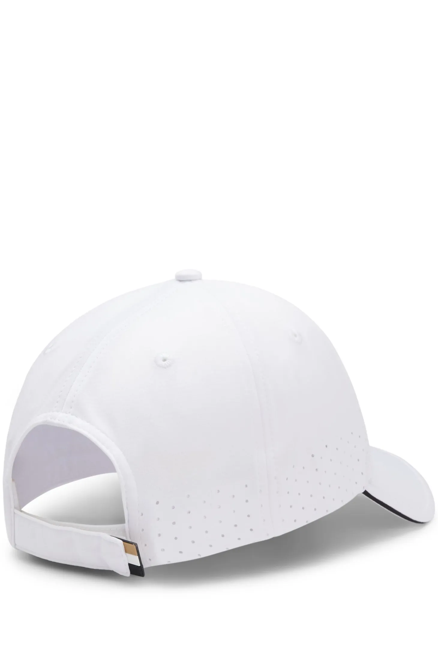 Perforated cap with gloss logo