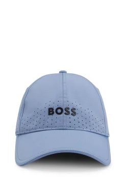 Perforated cap with gloss logo