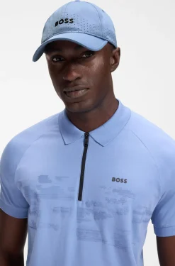 Perforated cap with gloss logo