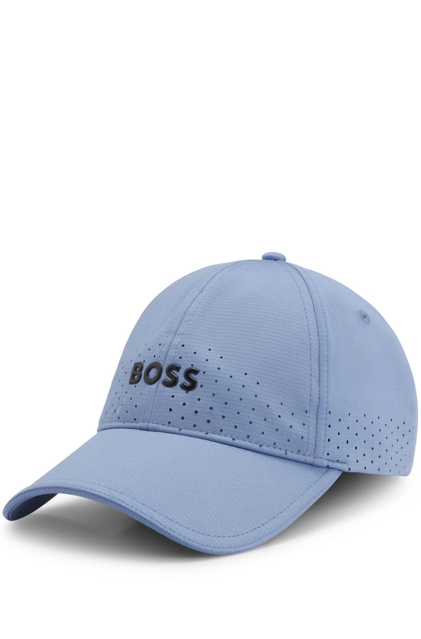 Perforated cap with gloss logo
