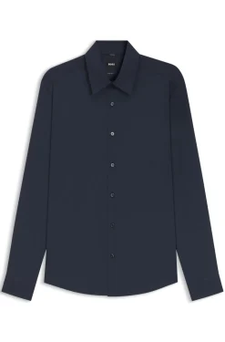 Performance regular-fit shirt with micro pattern