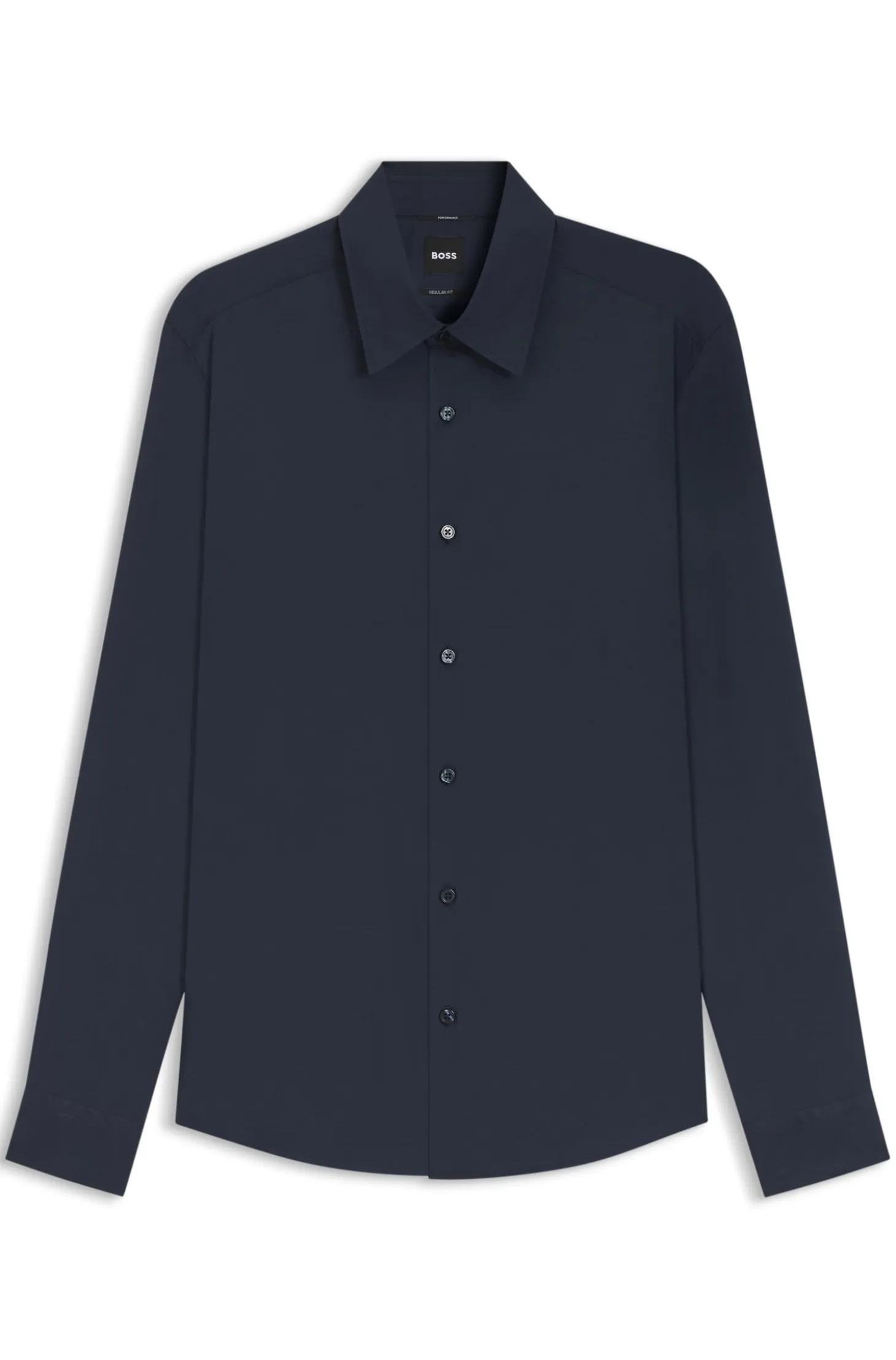 Performance regular-fit shirt with micro pattern