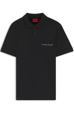 Polo shirt in cotton piqué with logo detail