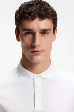 Polo shirt in mercerised cotton