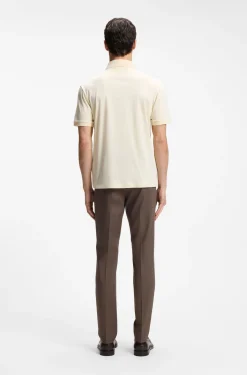 Polo shirt in mercerised cotton