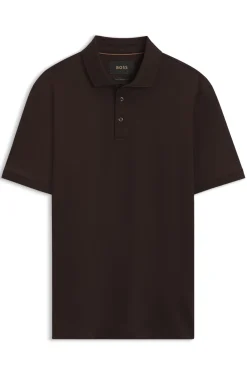 Polo shirt in mercerised cotton