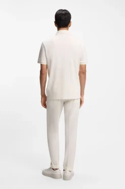 Polo shirt in mercerised cotton