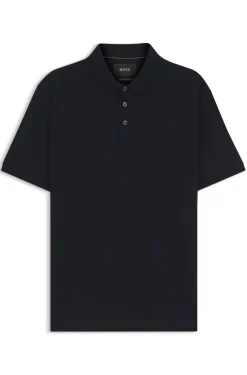 Polo shirt in mercerised cotton