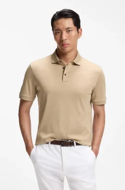 Polo shirt in mercerised cotton