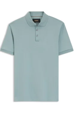 Polo shirt in mercerised cotton