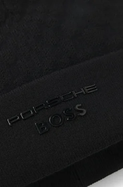 Porsche x BOSS beanie hat with Pasha check