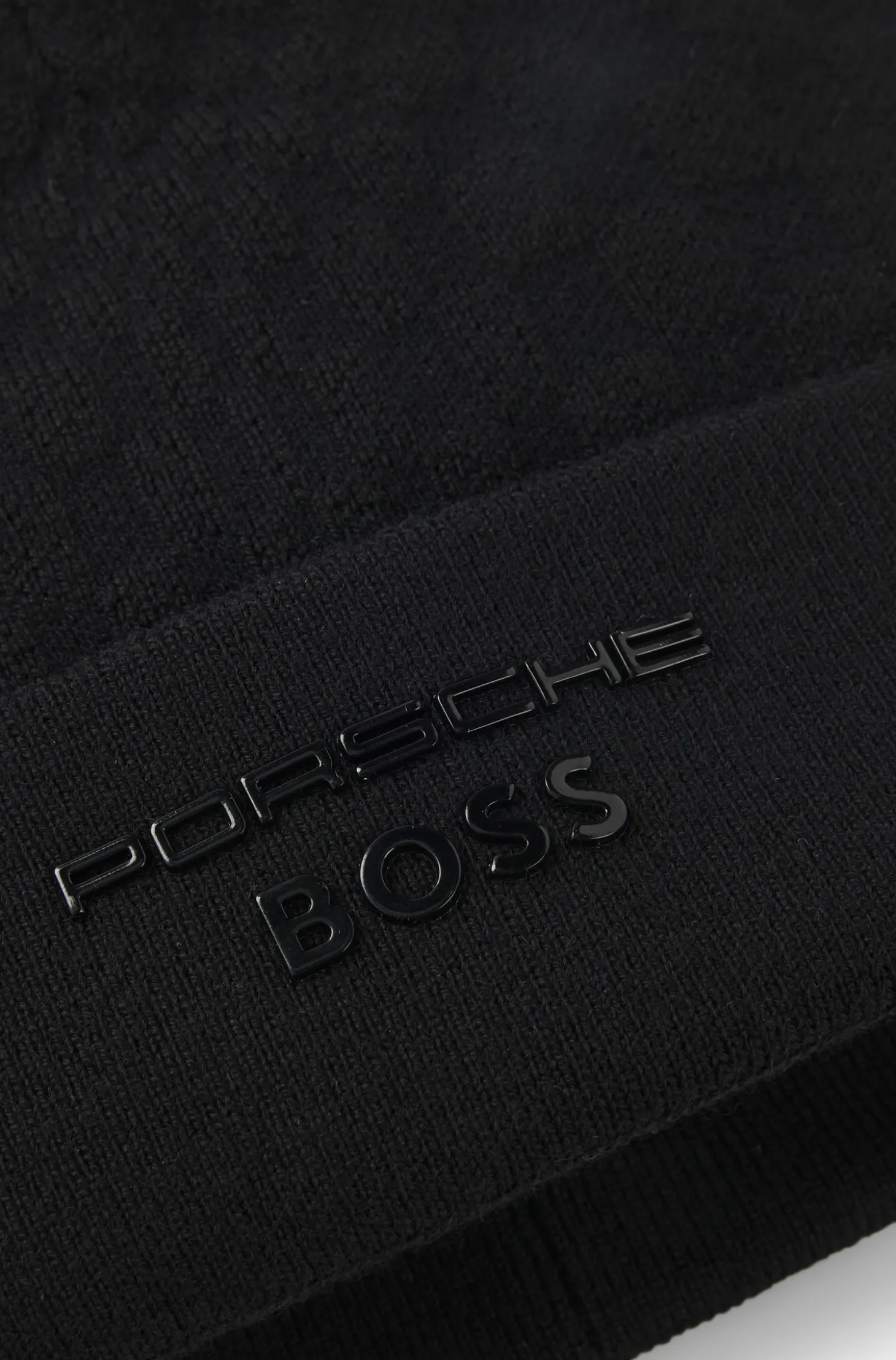 Porsche x BOSS beanie hat with Pasha check