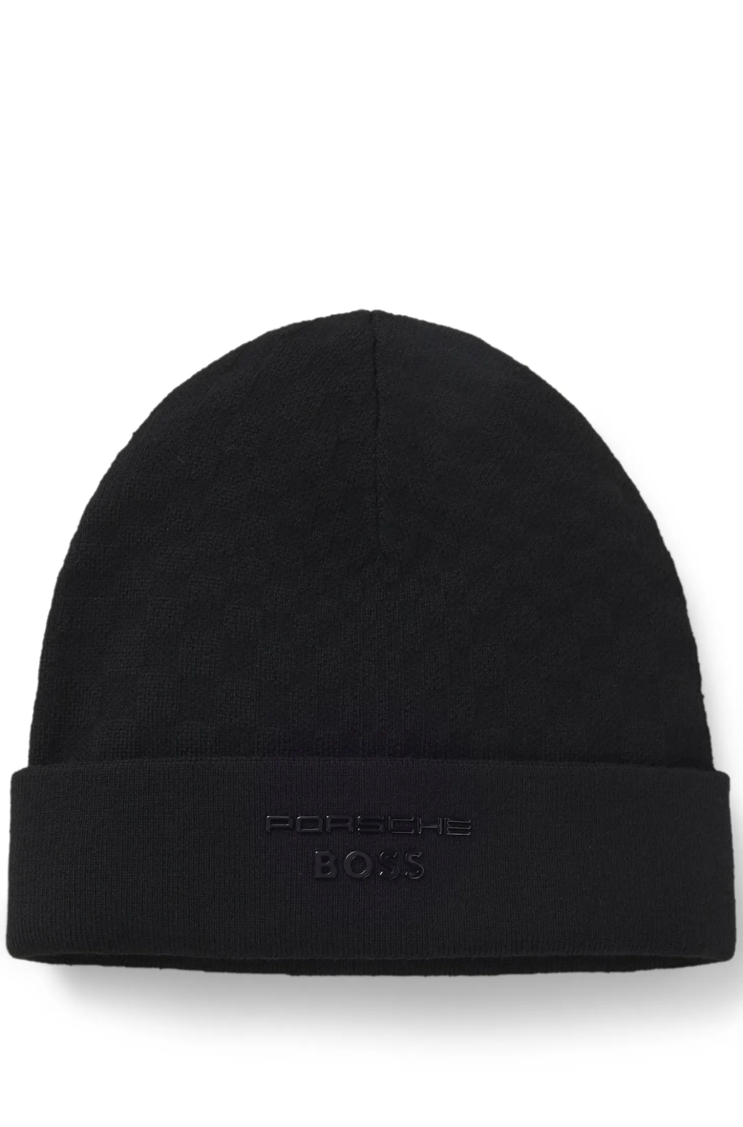 Porsche x BOSS beanie hat with Pasha check