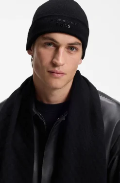 Porsche x BOSS beanie hat with Pasha check