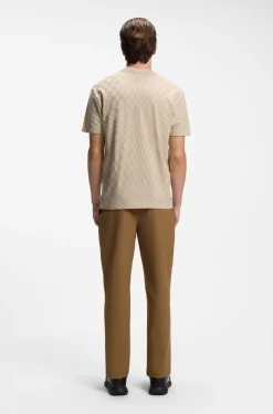 Porsche x BOSS cotton T-shirt with Pasha pattern