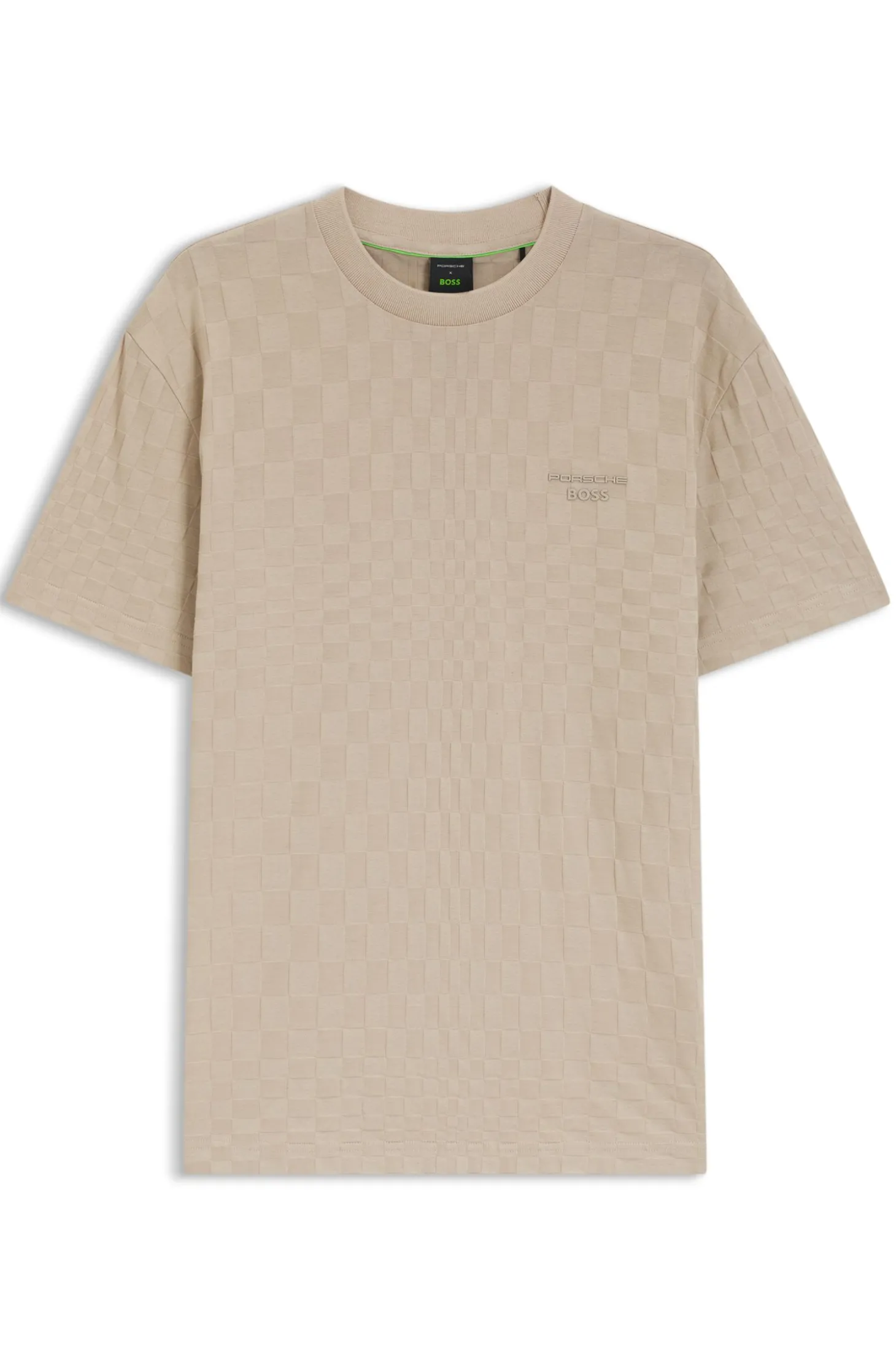 Porsche x BOSS cotton T-shirt with Pasha pattern