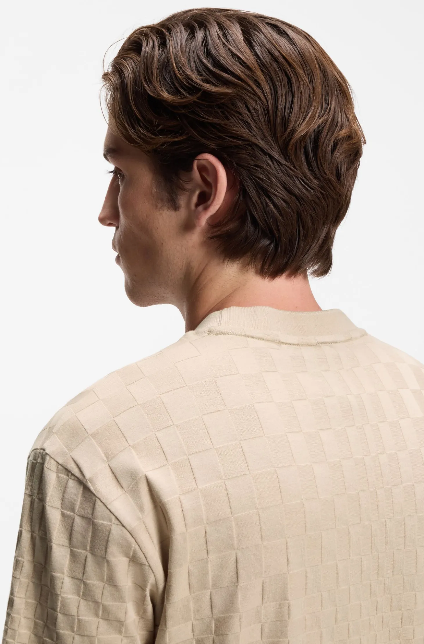 Porsche x BOSS cotton T-shirt with Pasha pattern
