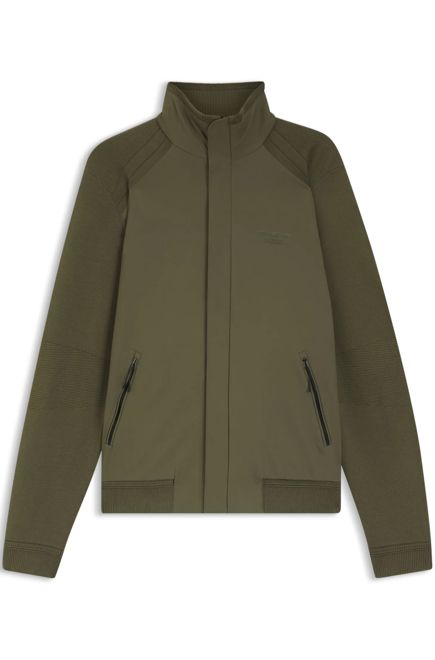 Porsche x BOSS hybrid jacket with silk