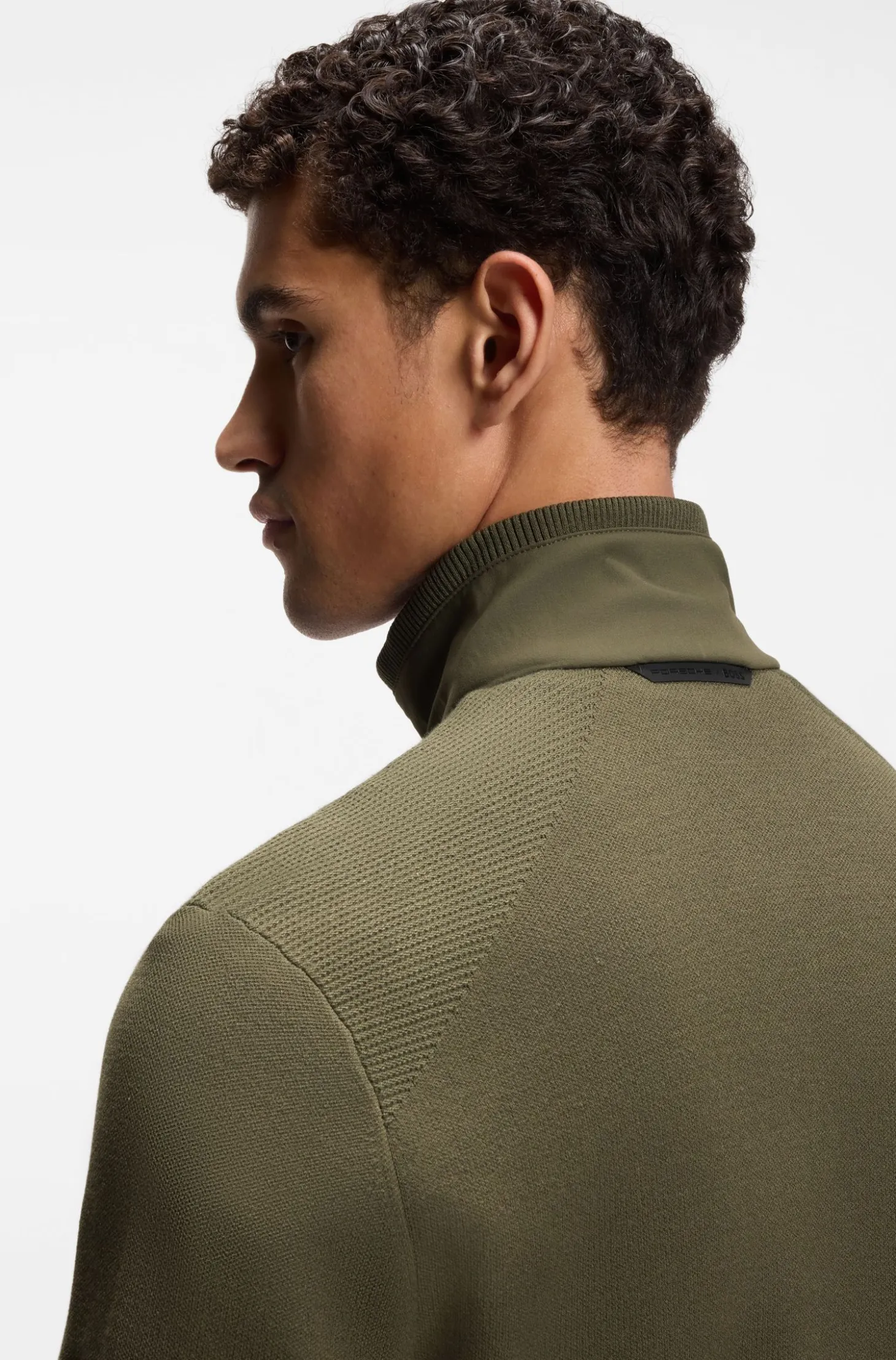Porsche x BOSS hybrid jacket with silk
