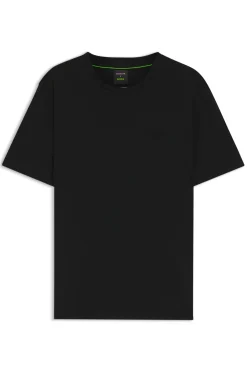 Porsche x BOSS mercerised-cotton T-shirt with reflective branding