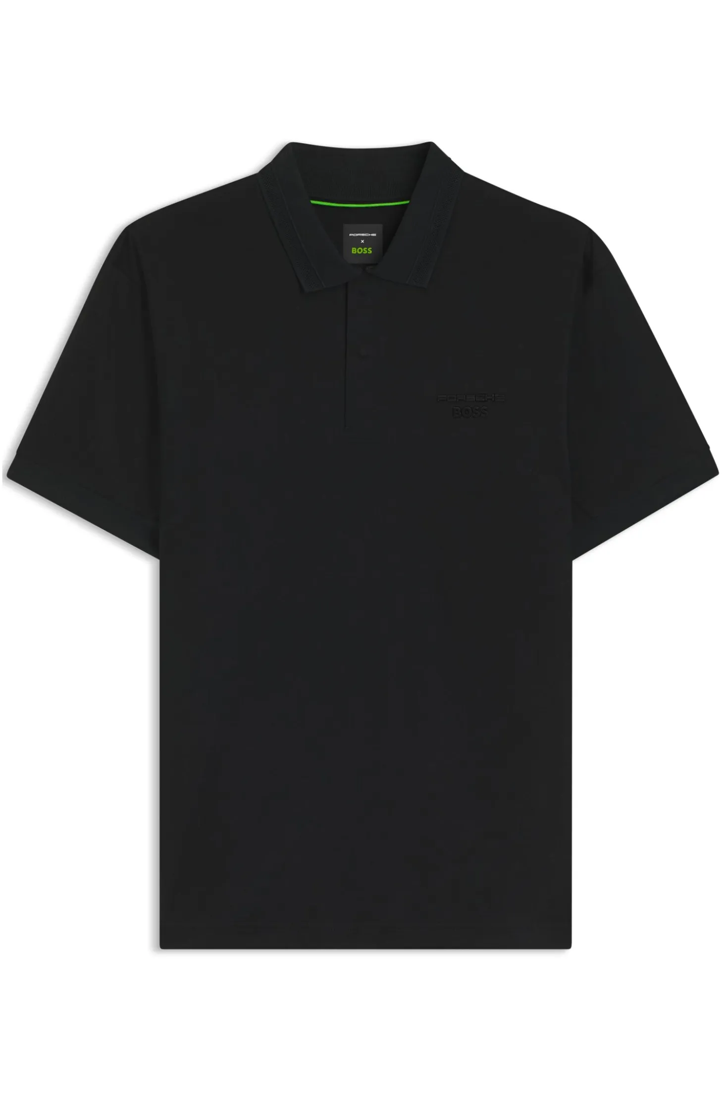 Porsche x BOSS polo shirt in mercerised cotton