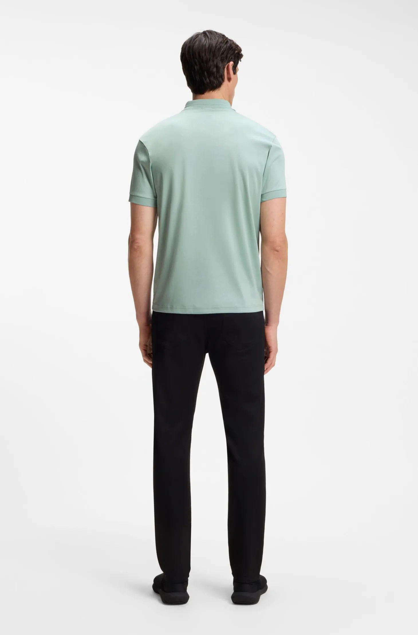Porsche x BOSS polo shirt in mercerised cotton