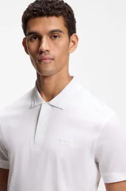 Porsche x BOSS polo shirt in mercerised cotton