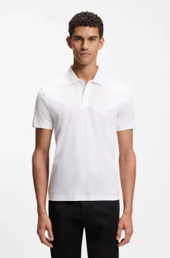 Porsche x BOSS polo shirt in mercerised cotton