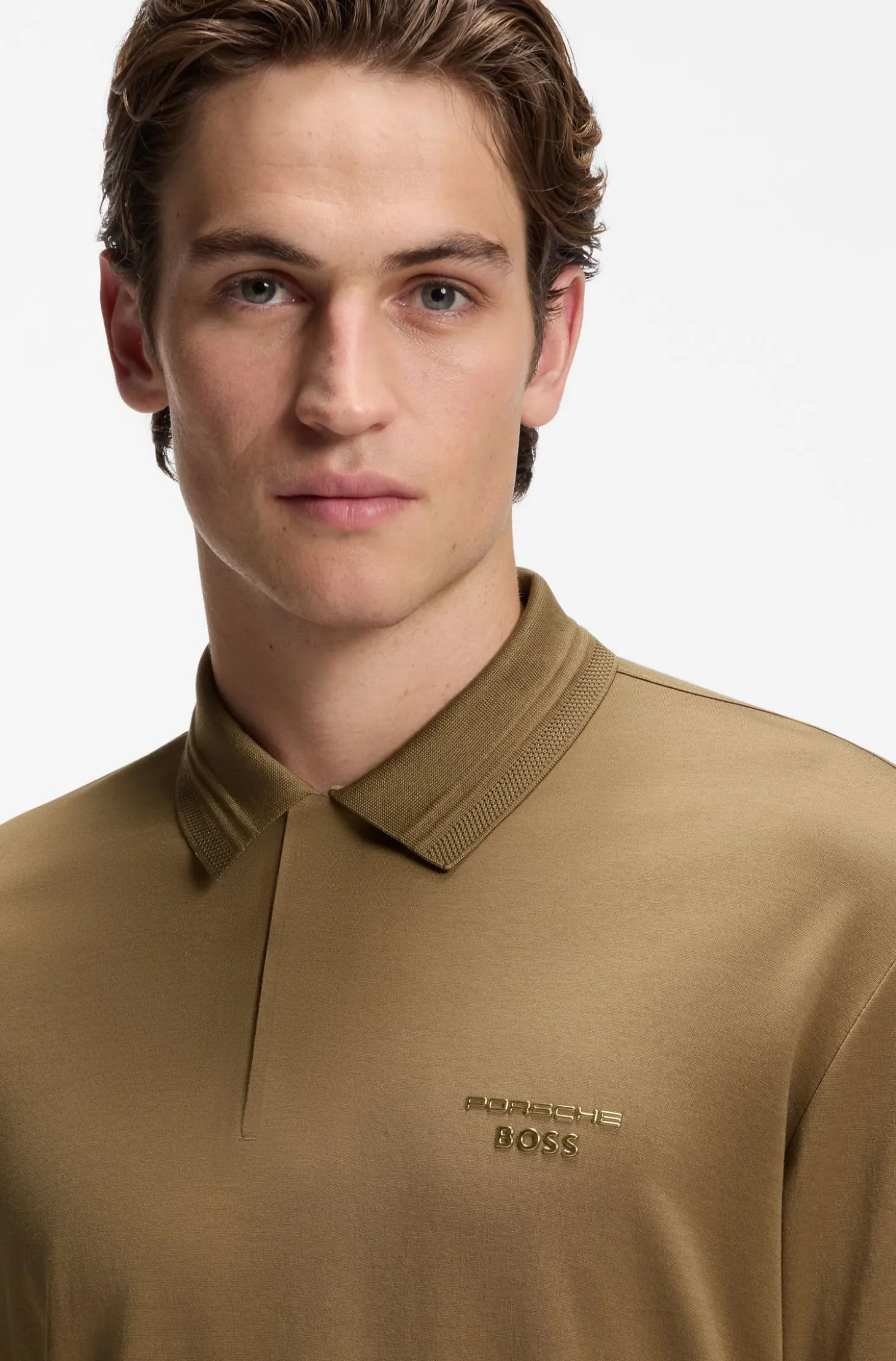 Porsche x BOSS polo shirt with gloss branding