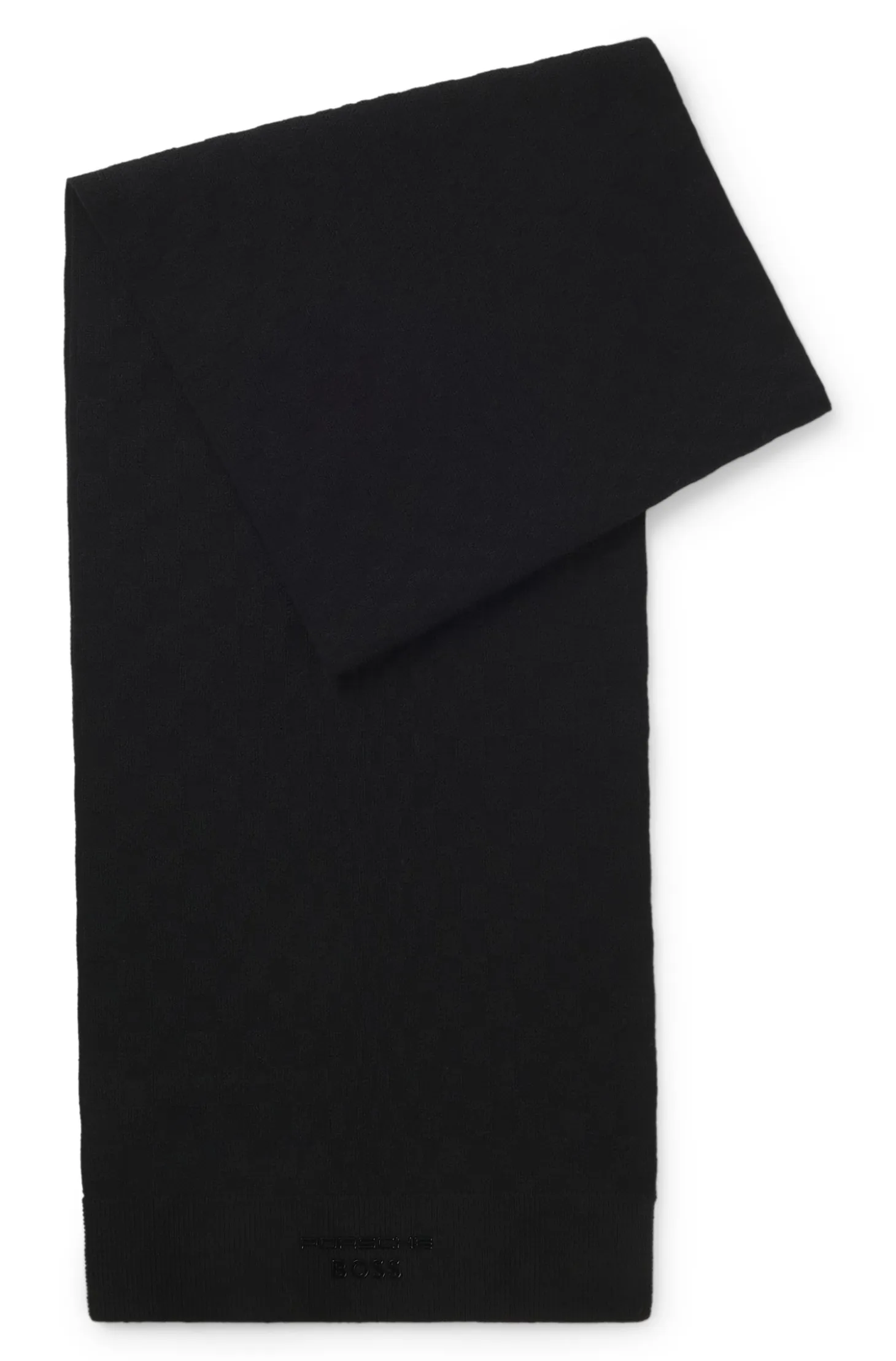 Porsche x BOSS scarf with Pasha check