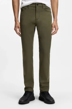Porsche x BOSS tapered-fit trousers in stretch denim