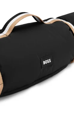 Portable dog mat with sherpa lining