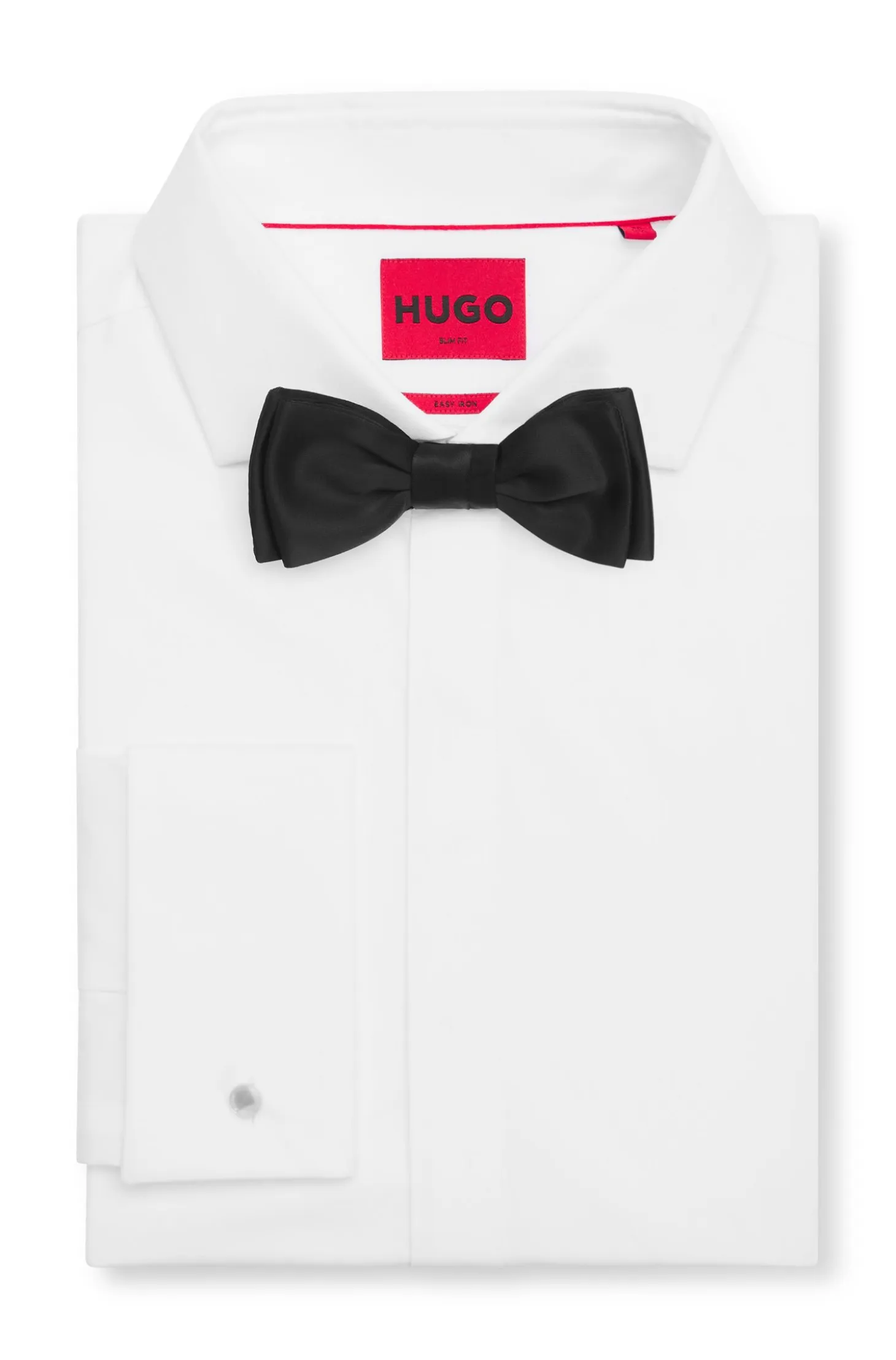 Pre-tied bow tie in a silk blend