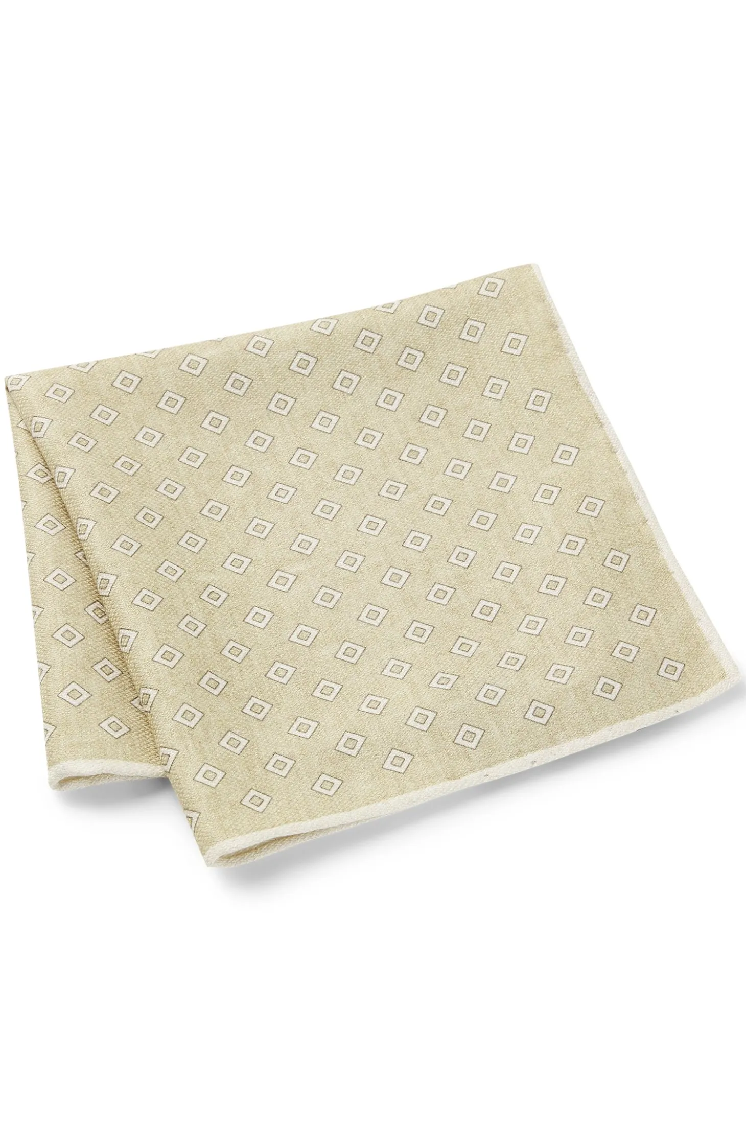 Printed pocket square in silk