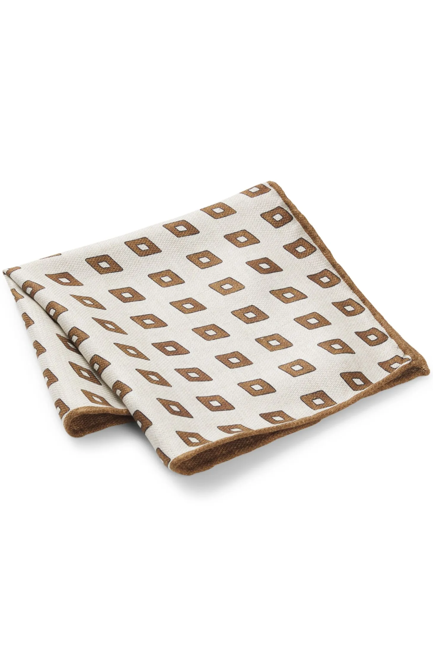 Printed pocket square in silk