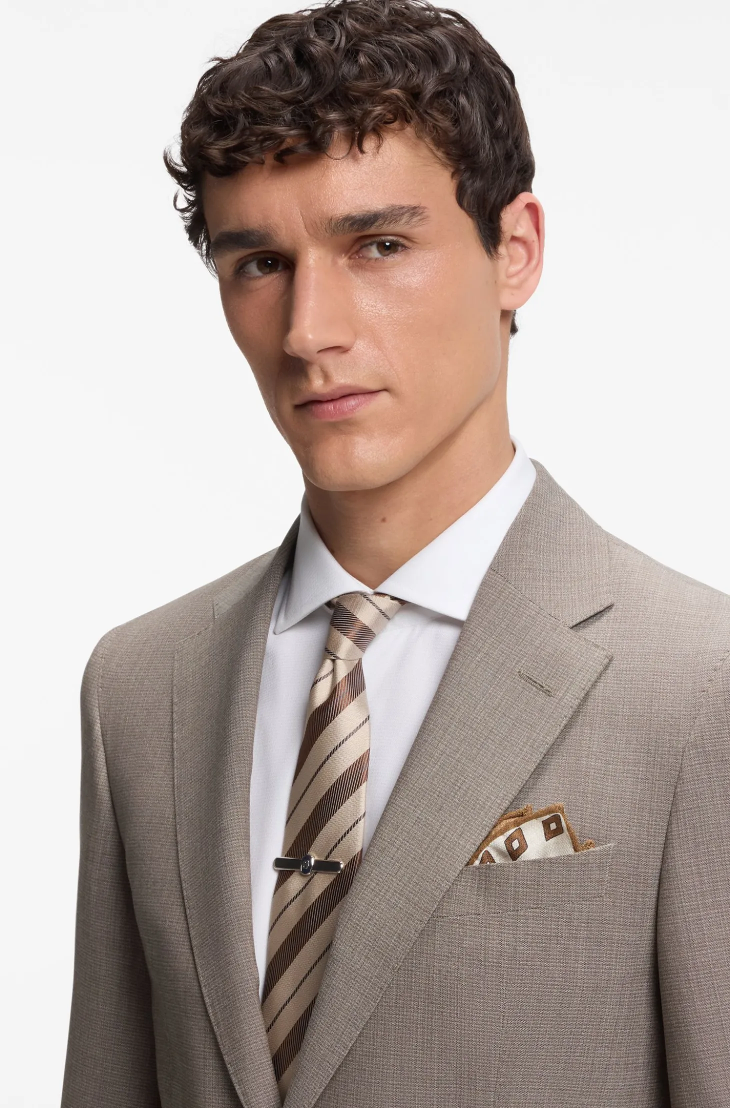 Printed pocket square in silk