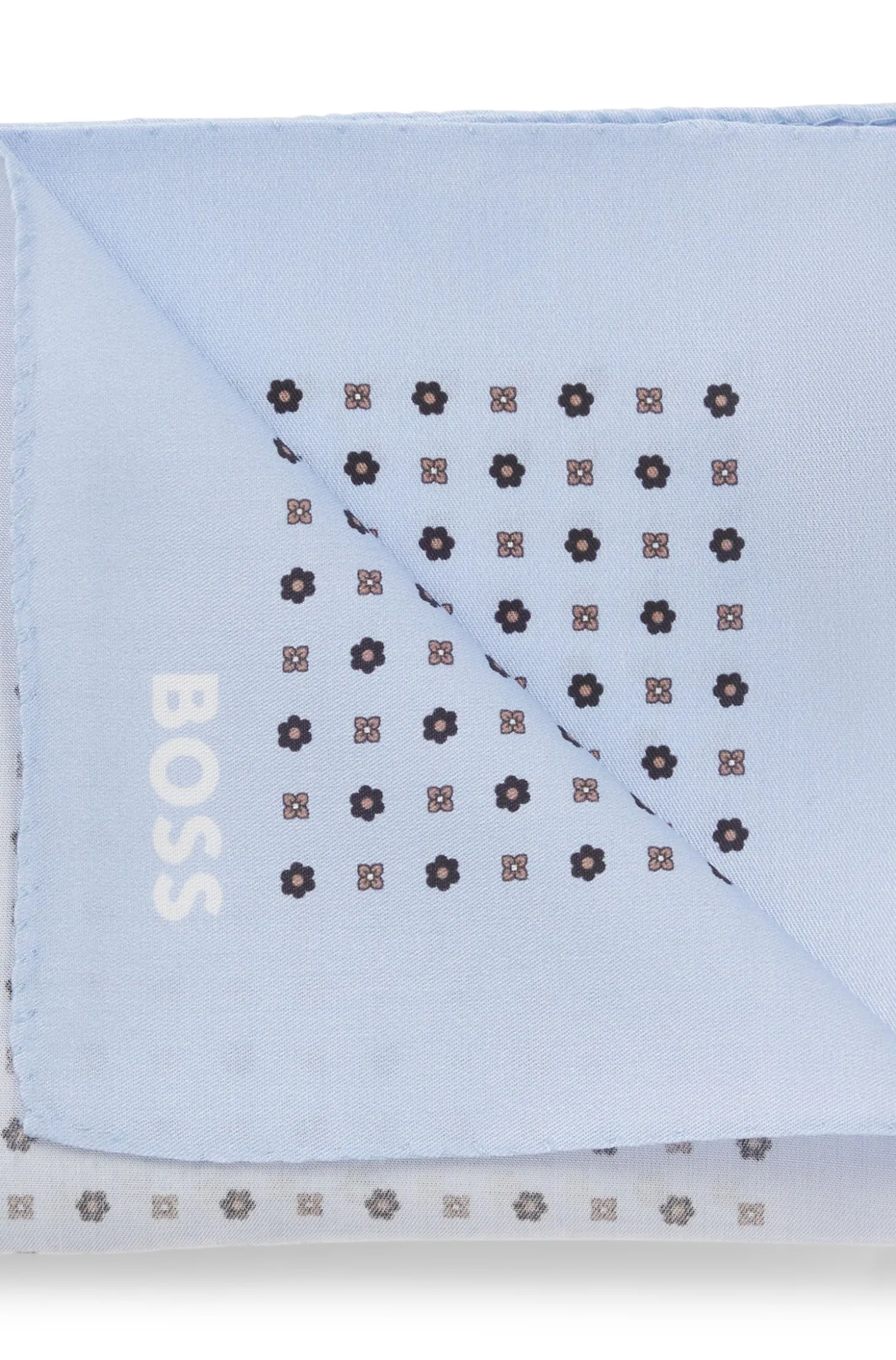 Printed pocket square with logo