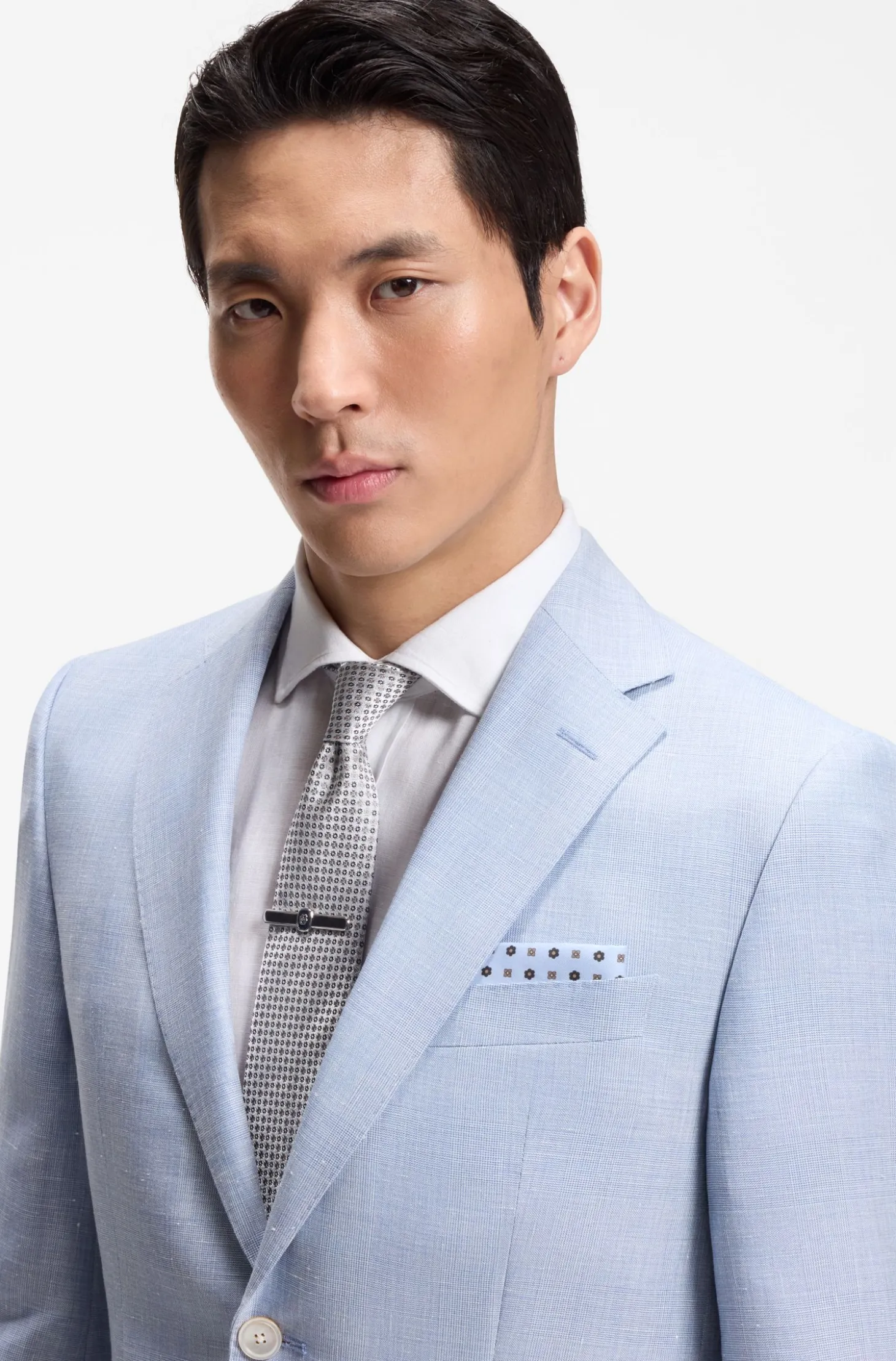 Printed pocket square with logo