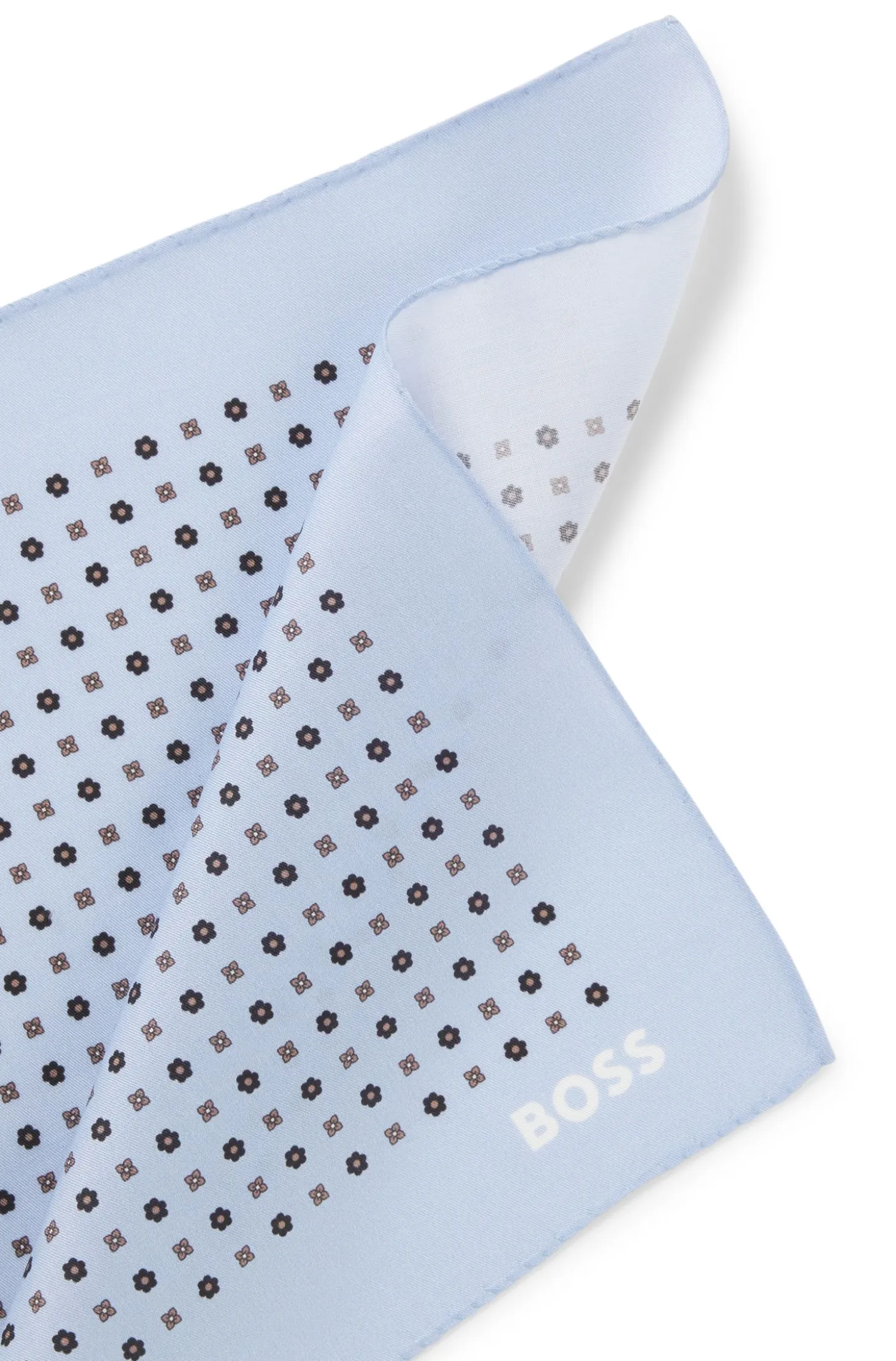 Printed pocket square with logo