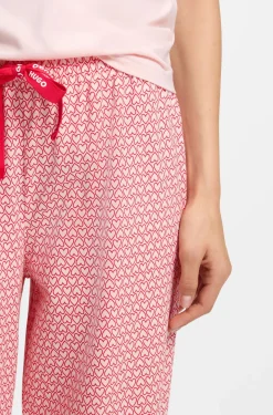 Printed pyjama bottoms in stretch modal and cotton