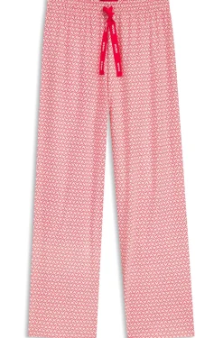 Printed pyjama bottoms in stretch modal and cotton