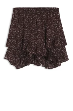 Printed skort with layered design