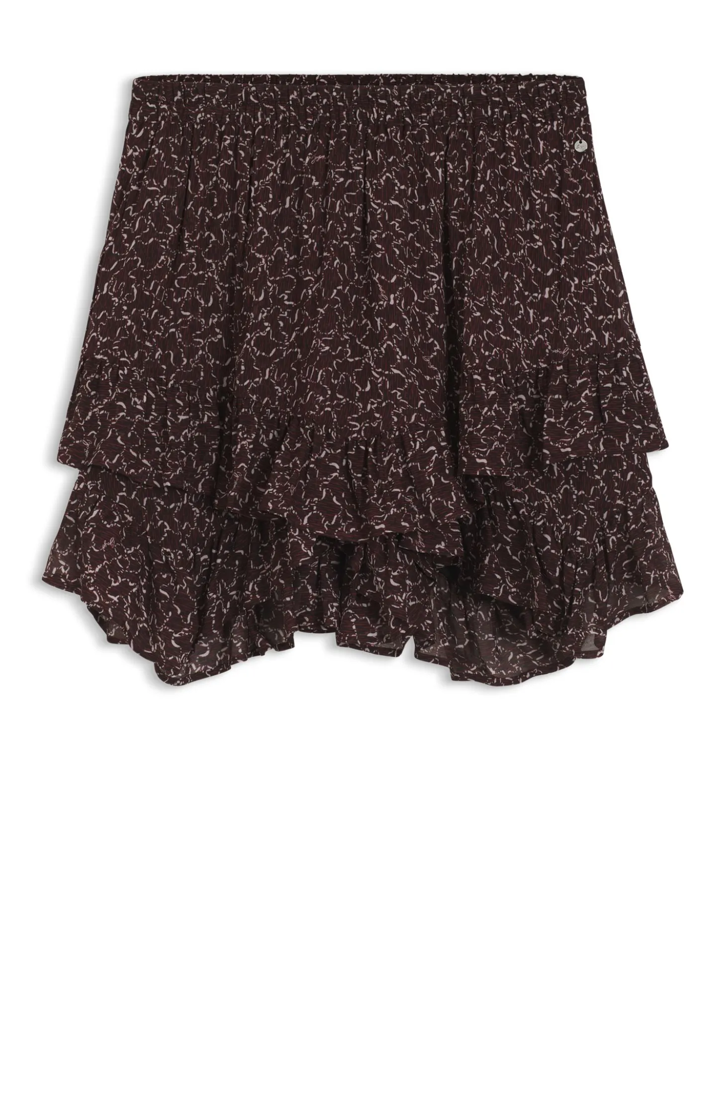 Printed skort with layered design
